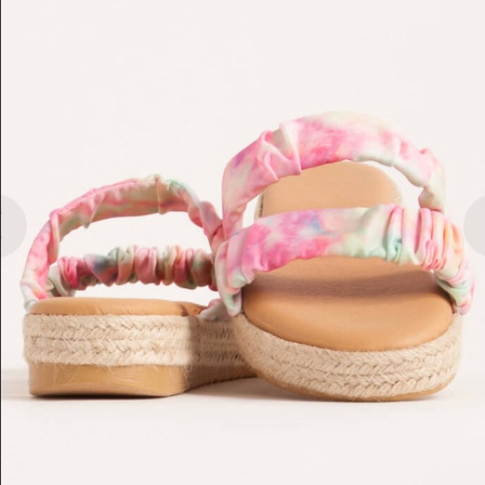 Cutie Pie Braided Tie-Dye Slide Sandals - Picture 5 of 7